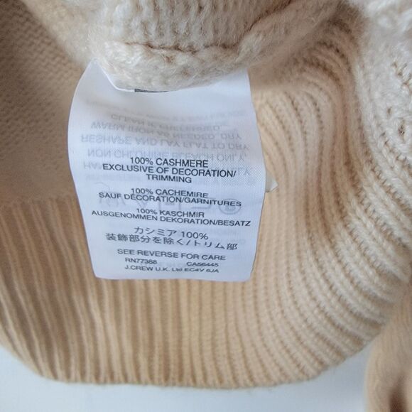 J. CREW womens 100% cashmere Pullover Sweater size XS Ribbon Bow Sleeve - Picture 7 of 7